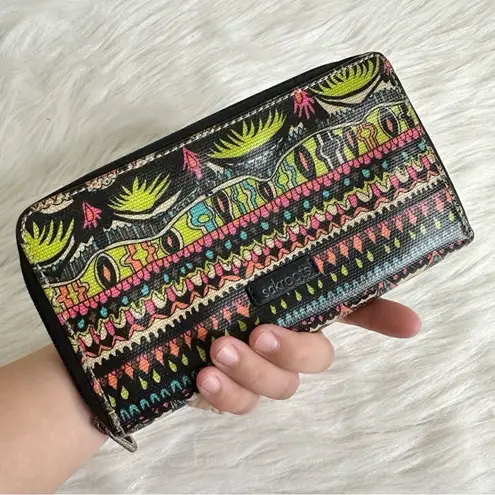 Sakroots Artist Circle Zip Around Large Wallet