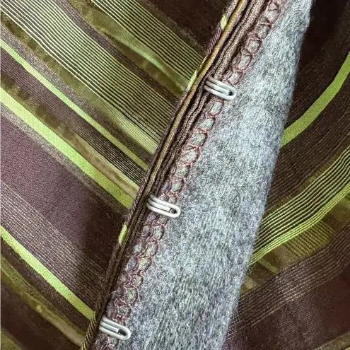 Promod Green and Black Fitted Button Down Shirt Size XS