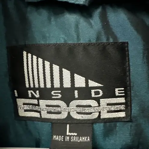 Vtg 80’s 90’s Women’s Size L Ski Snowboarding Jacket Coat Teal Green INSIDE EDGE Size L