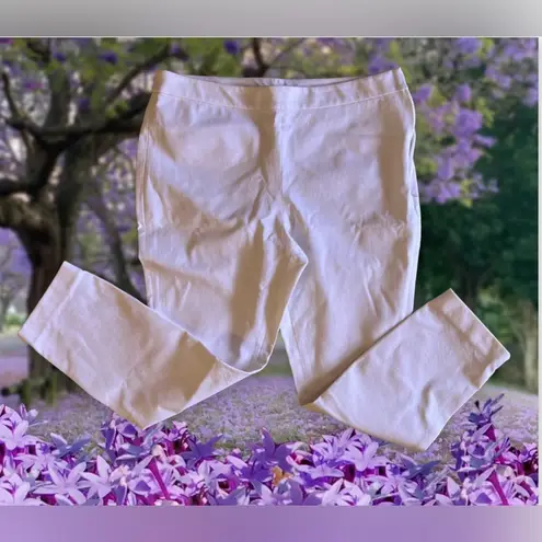 1901 White Stretch Ankle Skinny Pants, Women's Size 10 Two Pockets