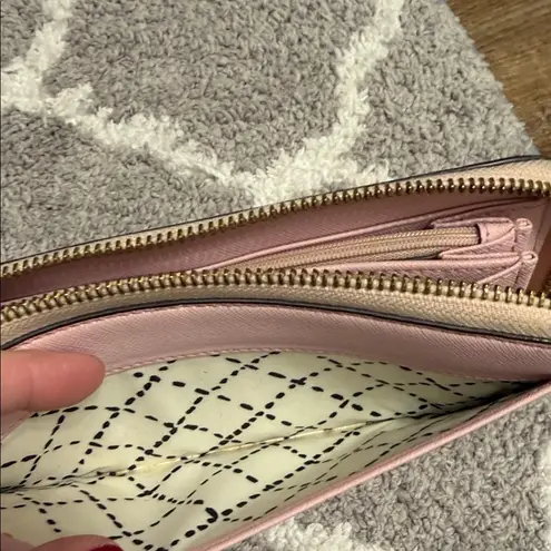 Kate Spade  Light Pink Saffiano Leather Wallet