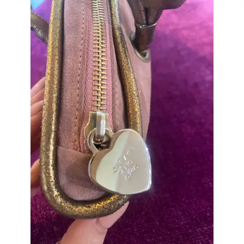 Moschino RARE Vintage Y2K Cheap & Chic Suede Baguette Mini Bag Purse MAUVE