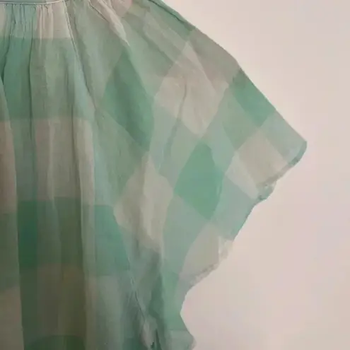 Maeve Gingham Flutter Top