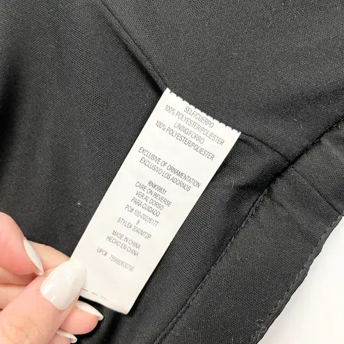 My Michelle Womens Crop Top Size 9 Black Lace Sleeveless Gothic Romantic Party