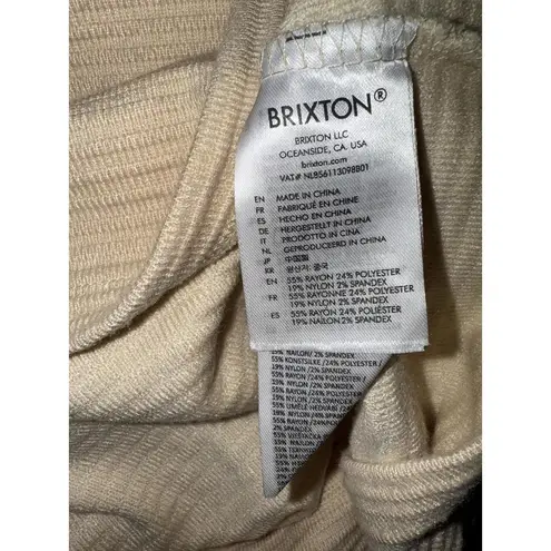 New Brixton Women's Long Sleeve Ribbed Mini Dress Size L