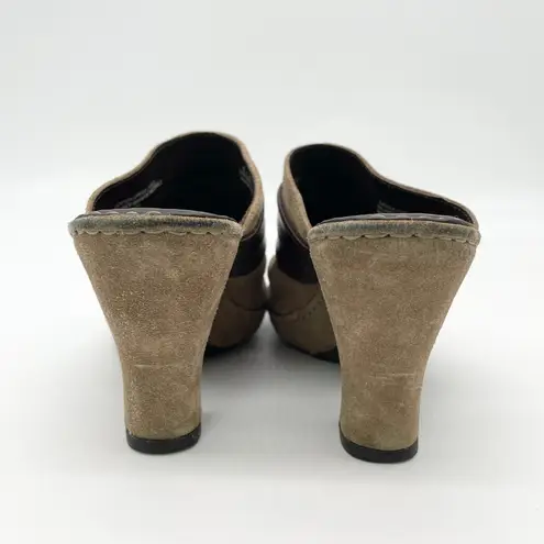 Born Crown Womens Leather Clog Size 8 Boho Classic Rustic Western Artisan Hippie Tan