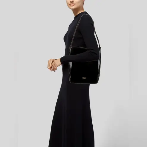 Carolina Herrera  Good Girl Black Velvet Tote Bag