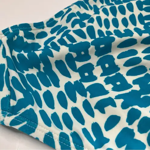 Old Navy  | Aqua White Spotted Crossback One Piece Swimsuit Womens S