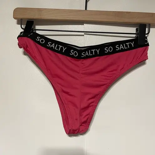 So Salty Burgundy Bikini XS pre
