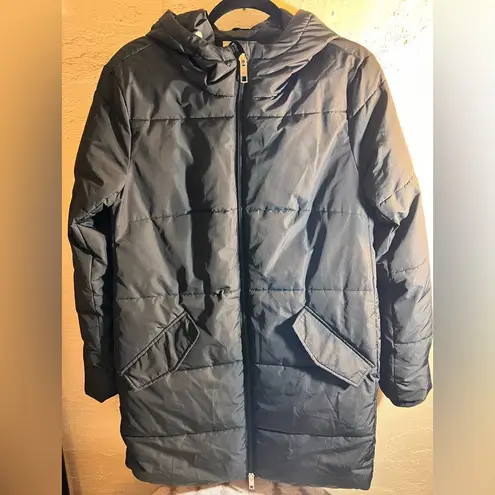 Daily Ritual Black Quilted Puffer Jacket M Size M