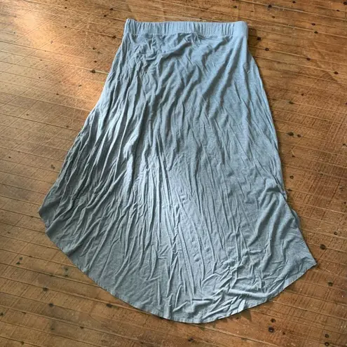 Torrid  gray high low knit travel normcore 1x curvy maxi skirt