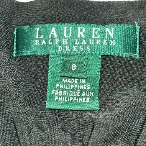 Lauren‎ Ralph Lauren Classy Black White Trim Dress Size 8