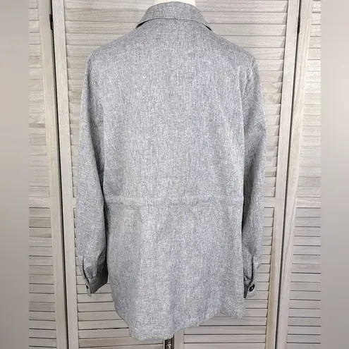 BLUSH MARK Lightweight Blazer/Jacket Adjustable Waist Gray-Large