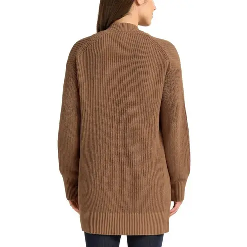 Max & Mia NWT Women's Open Front Long Sleeve Cardigan Camel (Brown) L - Image 3