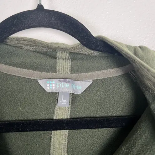 Title Nine Women's Full Zip Sweatshirt Green Sz L