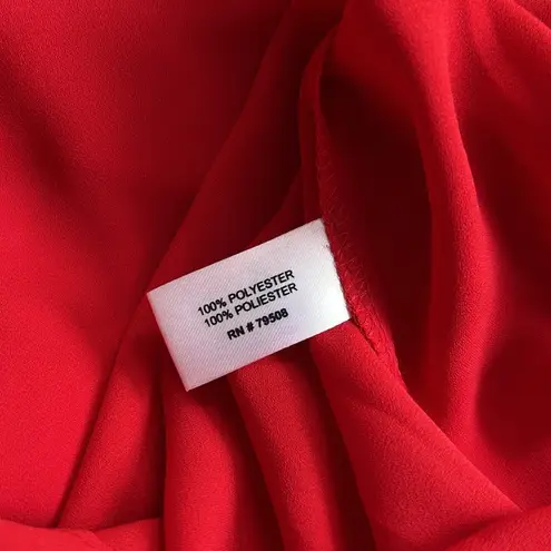 Violet+Claire Cherry Red tie neck blouse coquette girl aesthetic