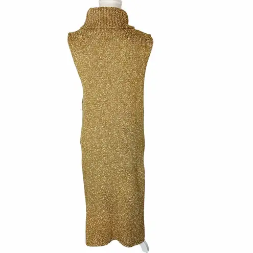 Anthropologie  Flowy Maxi Tunic Sweater Honey Camel Large