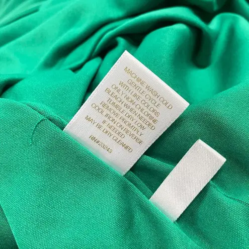 New York And Company Eva Mendes womens Sheath Twisted Asymmetric green dress Sz 2