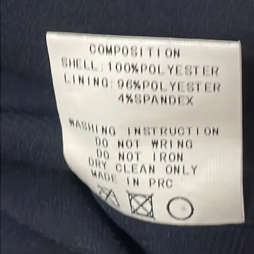 BLQ Pleated Navy Romper Blue Size 0