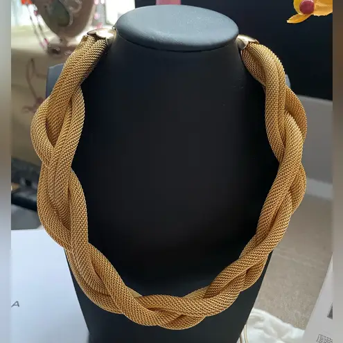 Balenciaga ✨ Vintage Gold Braided Mesh Necklace✨Preloved Circa 1970-Early 80’s