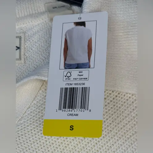 Weatherproof Vintage Cotton Cap Sleeve Sweater