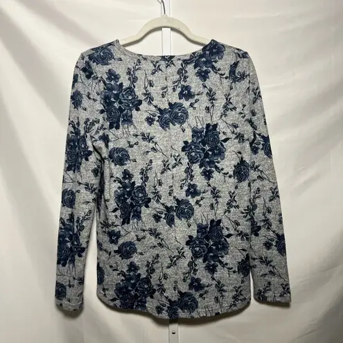 Per Se Women’s Floral Soft Long Sleeve Top