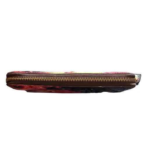 Vivienne Westwood Cosmic Galaxy Red & Black Multicolored Long Wallet