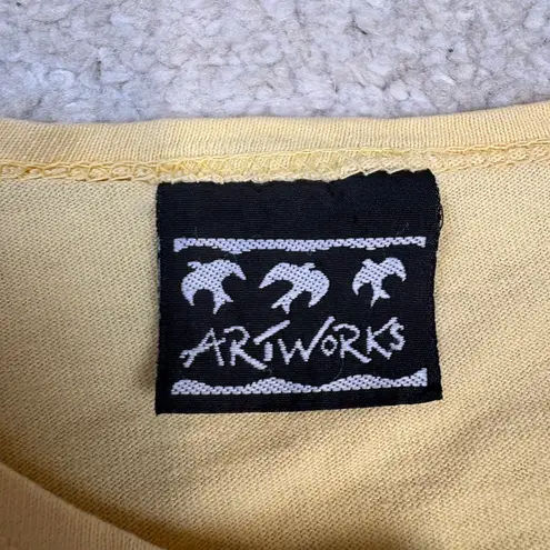 Artworks Limited Edition 2004 Giraffe Button Down Lightweight Cardigan OS Yellow Size undefined