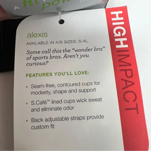 Moving Comfort Alexis sports bra in black size S Small A/B Cup NWT