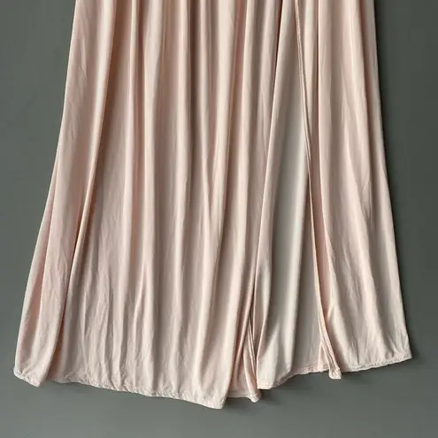 Pretty Little Thing sz 18 blouson pink maxi plunge A