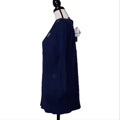 Preswick & Moore blue sweater peacoat size 1X NWT