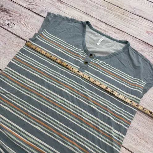 Kuhl Solstice T-Shirt - Women's Blue Stripe Size Large