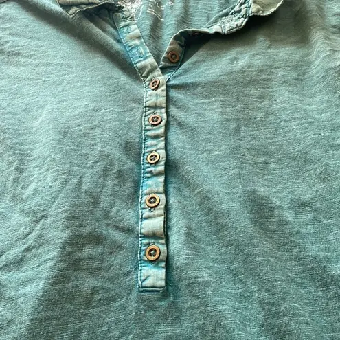 Pilcro and the Letterpress Pilcro green Xs blouse