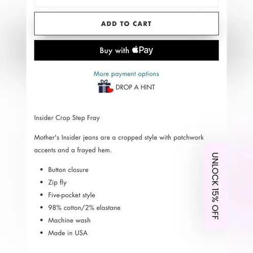 MOTHER SUPERIOR DENIM Insider crop step fray jeans in We Are Castaways blue 23