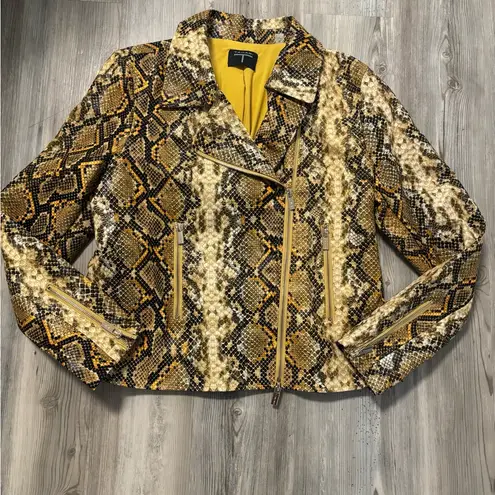 Tahari “ Women’s Snake Print Moto Jacket Size M • New w/o Tags •