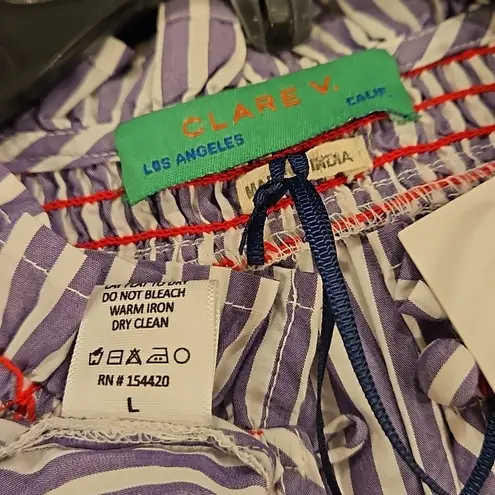 đź’•CLARE V. ANTHROPOLOGIEđź’• Joelle Dress ~ Lilac Striped Print Large L NWT Purple