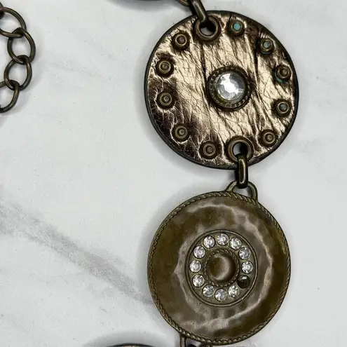 Chunky Rhinestone Gold Tone Chain Link Belt Small/Medium (S/M) ✨