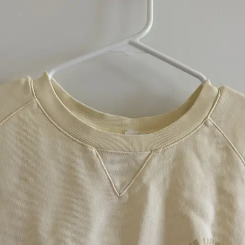 The Upside sweatshirt butter yellow fall cozy loungewear Anthropologie Size XS