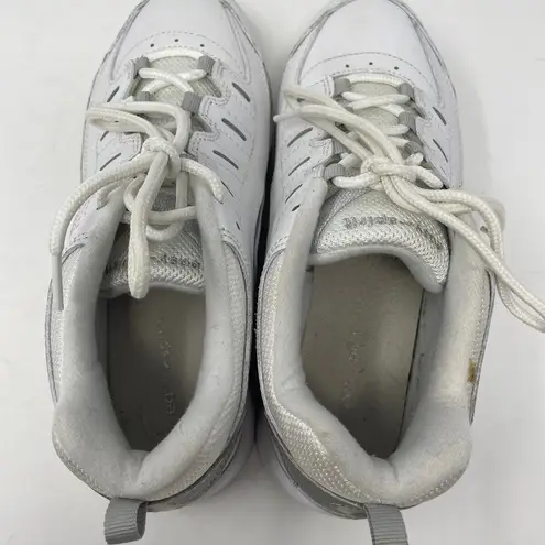 Easy Spirit  Roadrun Sneakers 8 WIDE Womens White Gray Lace Up Running Athletic