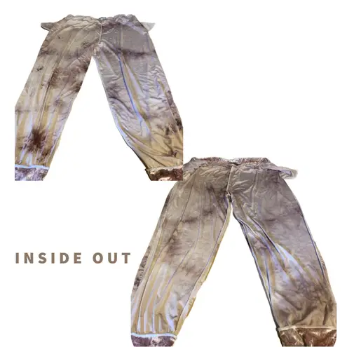 RAINBOW PINK & DARK PINK CRUSHED VELOUR JOGGER PANTS (1X)