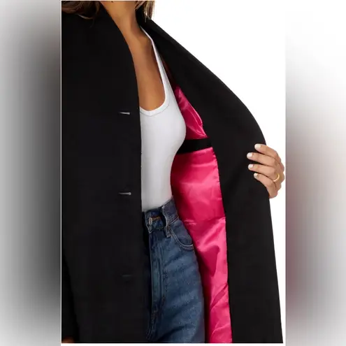 Avec Les Filles NWT Wool Blend
Overlap Collar Coat Black Size Large $189