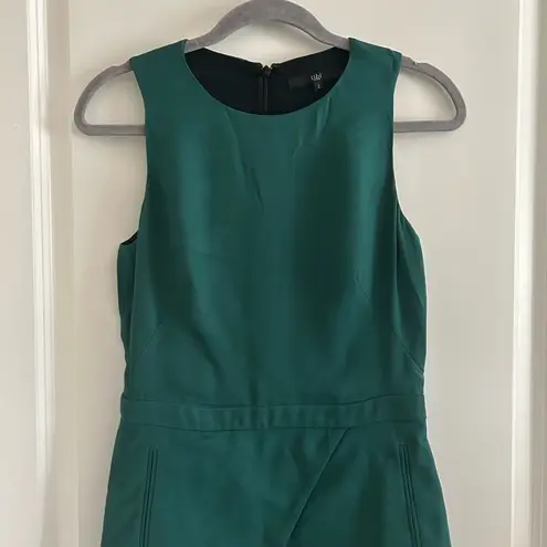 Tibi Green Peplum Sheath Mini Dress Cocktail