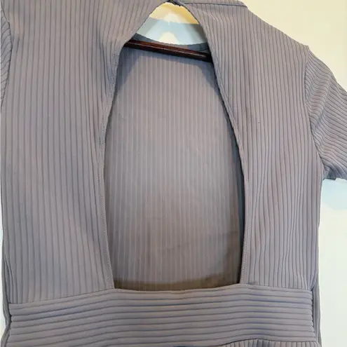 Victoria's Secret Victoria Secret Sport Gray Open Back Bodysuit