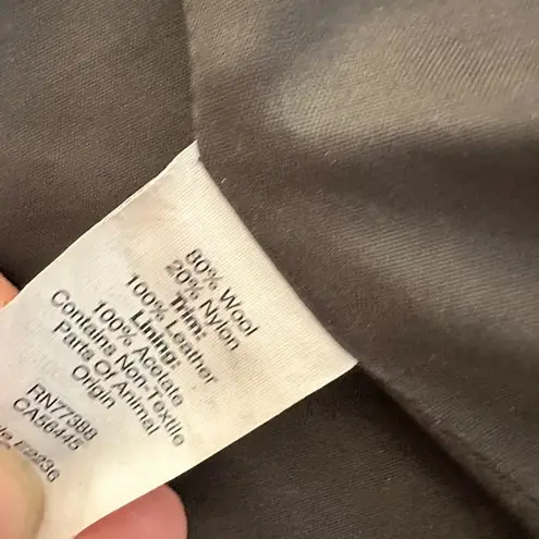 Madewell  City GridCoat Black Wool Blend Cold Weather Coat Asymmetric Zipper Sz 2