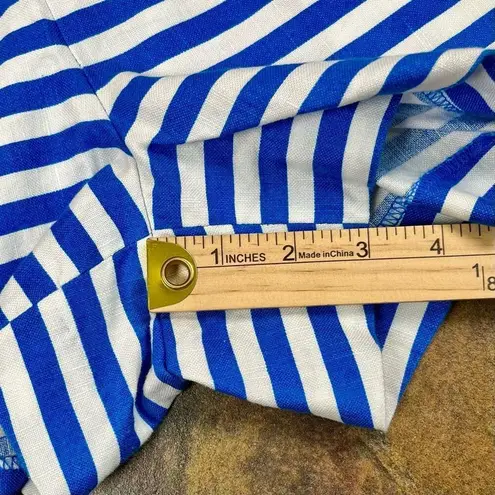 J. CREW Blue White Striped Pull