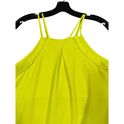 Sweet Wanderer Neon Yellow Strappy Tank Top Size Small