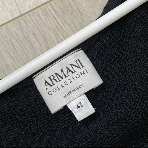 Armani Collezioni Tank Top stretchy fitted womens Black (size 42) chic office