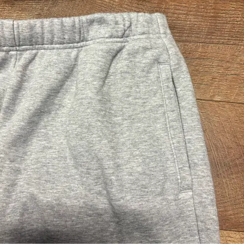 SKIMS NWT Fleece Lined Cotton Blend Gray Straight Leg Pants Size Large