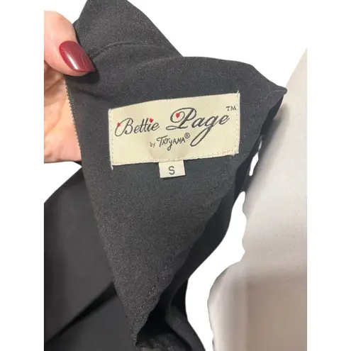 Bettie Page by Tatyana Little Black Dress Sz S Wiggle Pencil Skirt Pin