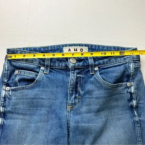 AMO Jeans Kate in Girl Crush Size 25 Midrise Slim Ankle Blue Jeans Anthropologie